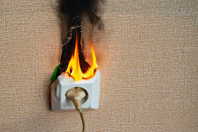 Burning smell from socket uk